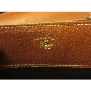 Gucci Vintage Pursesdesigner Purses Black Large G Logo Print And Brown Leather Canvas Messenger Bag | Luna Bags