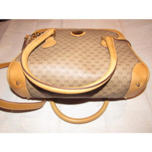 Gucci Boston Bag Guccissima Canvasleather Two Way Brown Micro G Print Leathercoated Canvas Satchel | Luna Bags