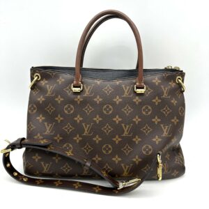 Louis Vuitton LV Monogram Pallas MM - Brown Handle Bags, Handbags LA24998 | Luna Bags