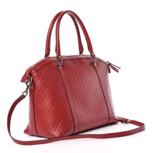 Gucci Soft Microguccissima Dome Satchel in Red | Luna Bags