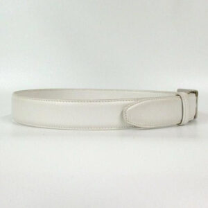 GUCCI White Tom Ford Era Chrome Square G Buckle | Luna Bags