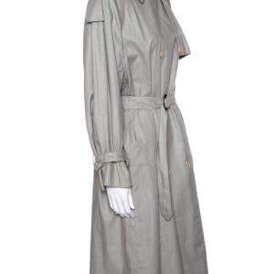 Gucci Vintage Green Cotton Trench Coat SZ 44 | Luna Bags