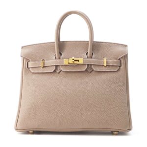 HERMES Birkin Etoupe Togo Leather Size 25 | Luna Bags