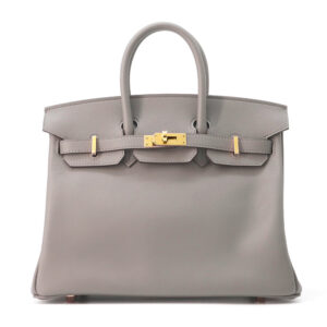 HERMES Birkin Gris Meyer Swift Leather Size 25 | Luna Bags