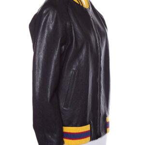 Gucci Black Leather "Blind For Love" Tiger Jacket SZ 48 | Luna Bags