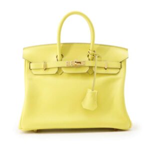HERMES Birkin Lime Swift Leather Size 25 | Luna Bags