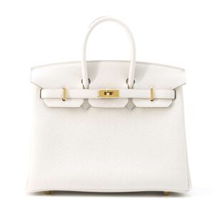 HERMES Birkin Grease pail Togo Leather Size 25 | Luna Bags
