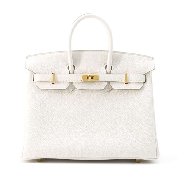 HERMES Birkin Grease pail Togo Leather Size 25 | Luna Bags