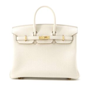 HERMES Birkin Craie Togo Leather Size 25 | Luna Bags
