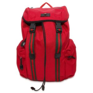 GUCCI Cherie Line Cat Head Backpack Red 429037 Canvas Leather | Luna Bags