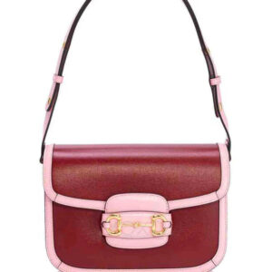 Gucci Horsebit 1955 Shoulder Bag, Red Calfskin, Small | Luna Bags