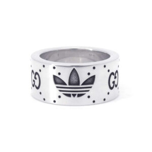 GUCCI Engraving Ring Adidas collaboration Size 9 702764 SV925 | Luna Bags