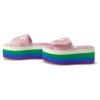 GUCCI Adidas Collaboration Platform Sandals Pink 702294 Silk Size 37.5 | Luna Bags - Image 2