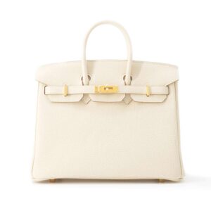 HERMES Birkin Craie Togo Leather Size 25 | Luna Bags