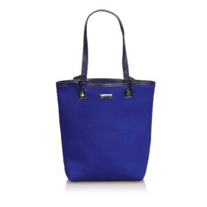 Gucci Blue Canvas Fabric Tote Bag Italy | Luna Bags