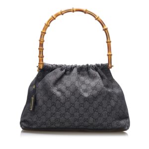 Gucci GG Canvas Bamboo Handbag | Luna Bags