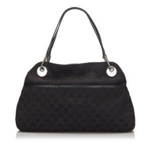 Gucci Black Canvas Fabric GG Eclipse Tote Bag Italy | Luna Bags