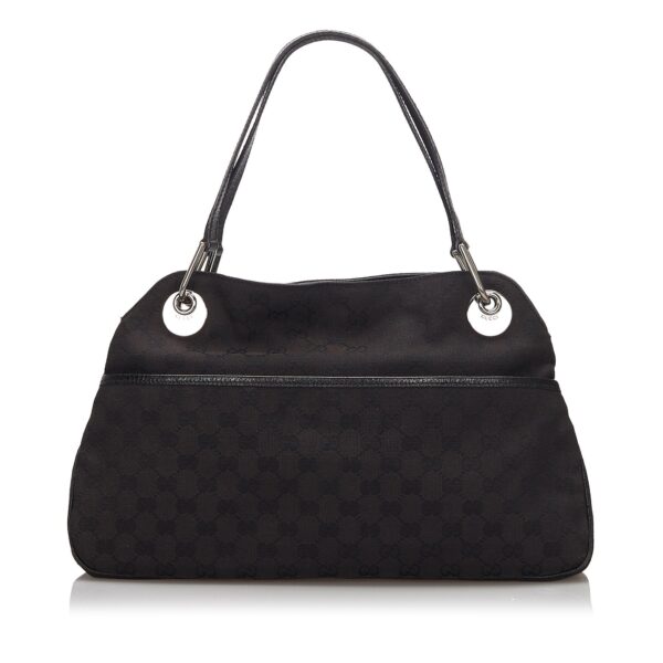 Gucci Black Canvas Fabric GG Eclipse Tote Bag Italy | Luna Bags