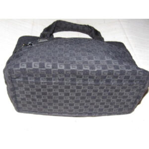 Gucci Top Handle Bag Vintage Pursesdesigner Purses Black Suede Satchel | Luna Bags
