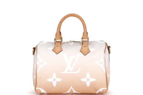 LOUIS VUITTON SPEEDY BANDOULIERE 25 (M45722) MONOGRAM GIANT GRADIENT, WITH STRAP, CHARM, LOCK, KEYS & DUST COVER | Luna Bags