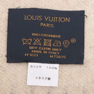 Louis Vuitton Reykjavik Cashmere Scarf Beige Gradient | Luna Bags