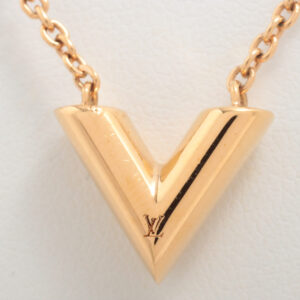 Louis Vuitton Essential V Gold Necklace Costume Jewellery | Luna Bags
