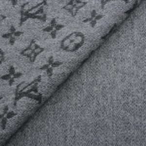 Louis Vuitton Cashmere Wool Black/Grey Echarpe Monogram Scarf | Luna Bags