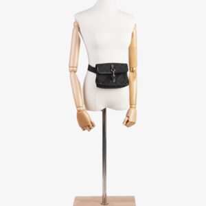 Gucci GG Jackie Belt Bag Black Canvas | Luna Bags