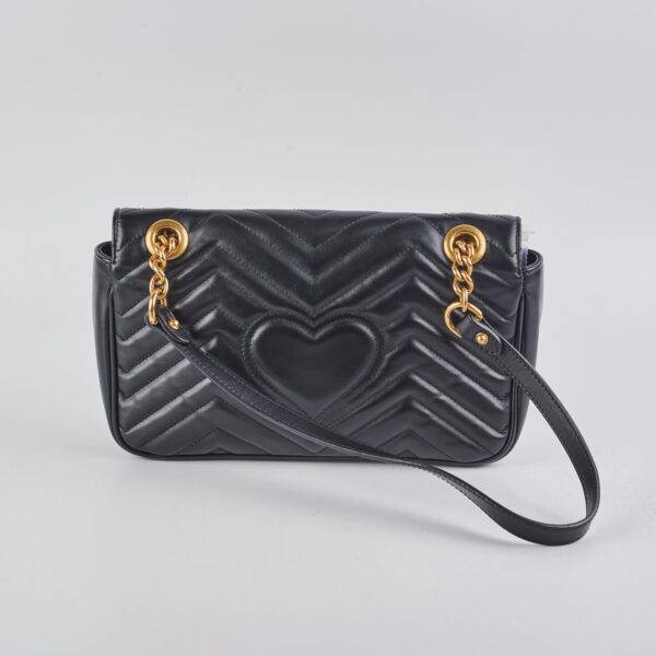 Gucci Small Marmont Shoulder Bag Black | Luna Bags