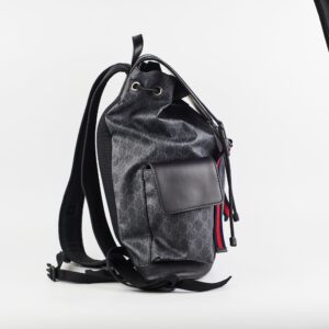 Gucci Black Monogram Backpack | Luna Bags