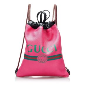 Gucci Logo Drawstring Backpack | Luna Bags