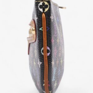 Louis Vuitton Murakami Pochette Coin Purse Monogram Multicolour / Black Coated Canvas MM | Luna Bags