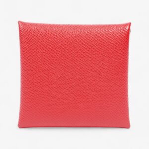 Hermes Bastia Change Purse Red Calfskin Leather | Luna Bags