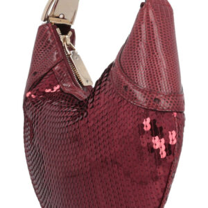 GUCCI Sequin Lizard Handbag Mini Bordeaux | Luna Bags