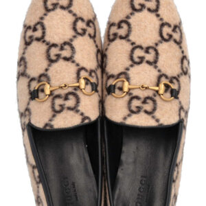 GUCCI GG Mokassins Flats Beige | Luna Bags