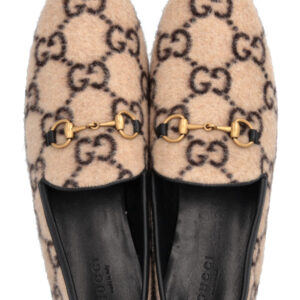 GUCCI GG Mokassins Flats Beige | Luna Bags