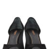 LOUIS VUITTON Peeptoe Heels Suede Black | Luna Bags - Image 5