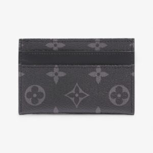 Louis Vuitton Porte Cartes Double Monogram Eclipse Canvas | Luna Bags