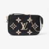 Louis Vuitton Pochette Accessoires Black Monogram / Beige Empreinte Leather Mini | Luna Bags - Image 9