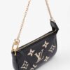 Louis Vuitton Pochette Accessoires Black Monogram / Beige Empreinte Leather Mini | Luna Bags - Image 6