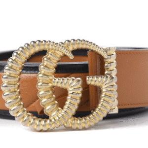 Gucci Logo Buckle Matelasse Leather Belt | Luna Bags