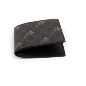 GUCCI GG Black Men's Coin Wallet With Tiger Print | Luna Bags