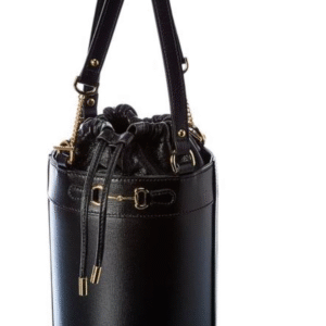 Gucci Horsebit Black Leather Bucket Bag | Luna Bags