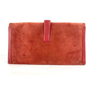 HERMES Clutch bag , Dopris Red Bag H logo Jige Elan | Luna Bags