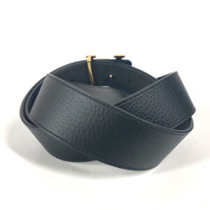 LOUIS VUITTON belt M0333U leather Black x gray Belt: LV Damier 40MM reversible 90 | Luna Bags