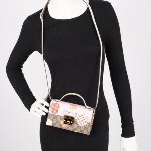 Gucci Womens Les Pommes Padlock Bag Multicoloured Canvas Mini | Luna Bags