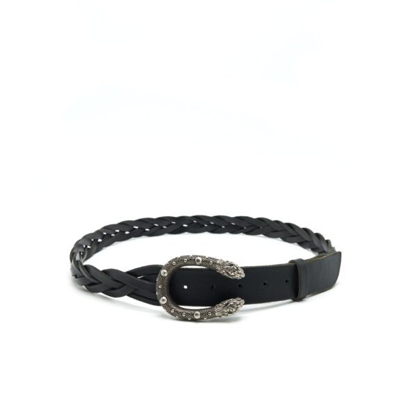 GUCCI 105cm Men’s Dionysus Leather Belt In Black | Luna Bags