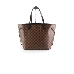Louis Vuitton Neverfull MM Damier Ebene Bag With Pouch | Luna Bags