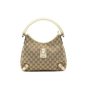 Gucci Abbey Canvas Leather Shoulder Bag | Luna Bags
