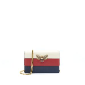 Gucci Bee Margaret Multicolour Wallet On Chain | Luna Bags